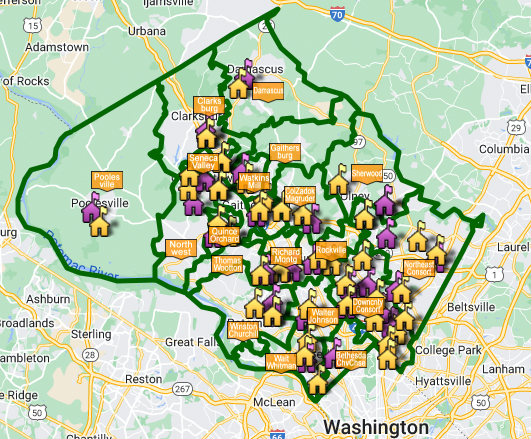 Moco schools map